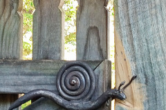 Double-sided-snail-wrought-iron-gate-latch-by-Jack-Griffin-1