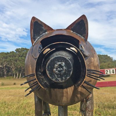 Wombat Letterbox - front view